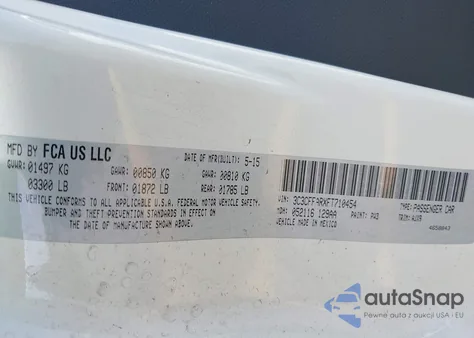 2015 Fiat 500 Pop from USA, damaged, VIN 3C3CFFARXFT710454